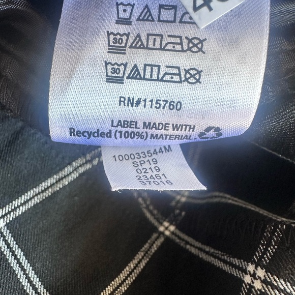 INC International Concepts High Waist Black and White Shorts - Picture 5 of 5